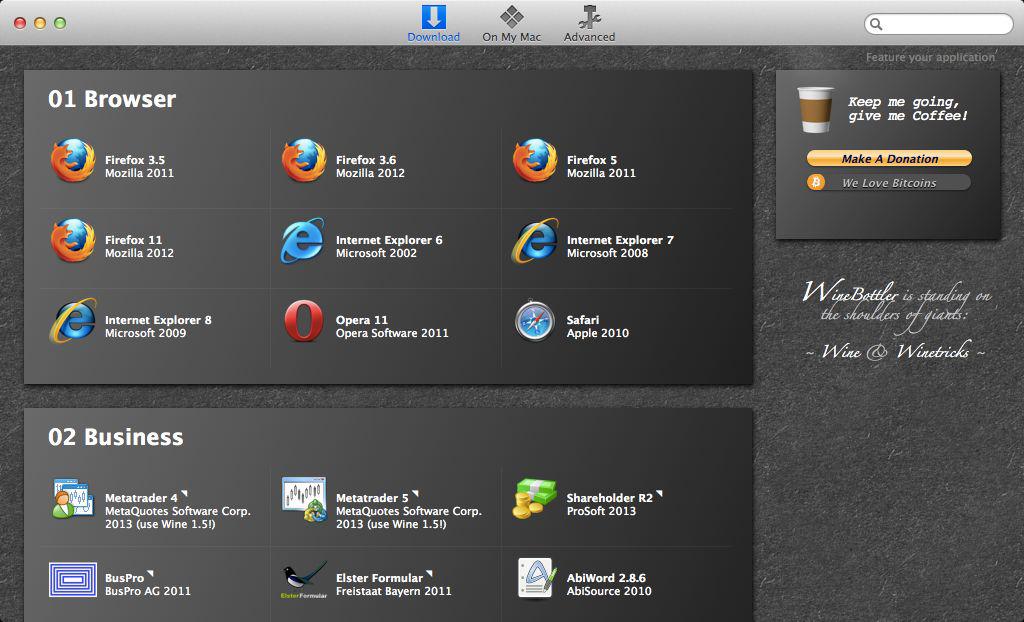 apps for wine for mac